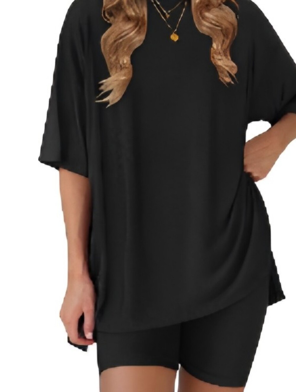 Casual Black Short Sleeve Jumpsuit Romper